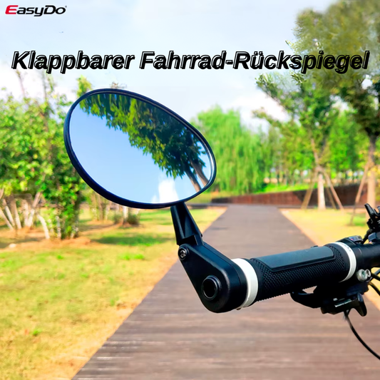 360° Fahrrad Lenkerspiegel mit breitem Sichtfeld und Lenker-Endmontage
