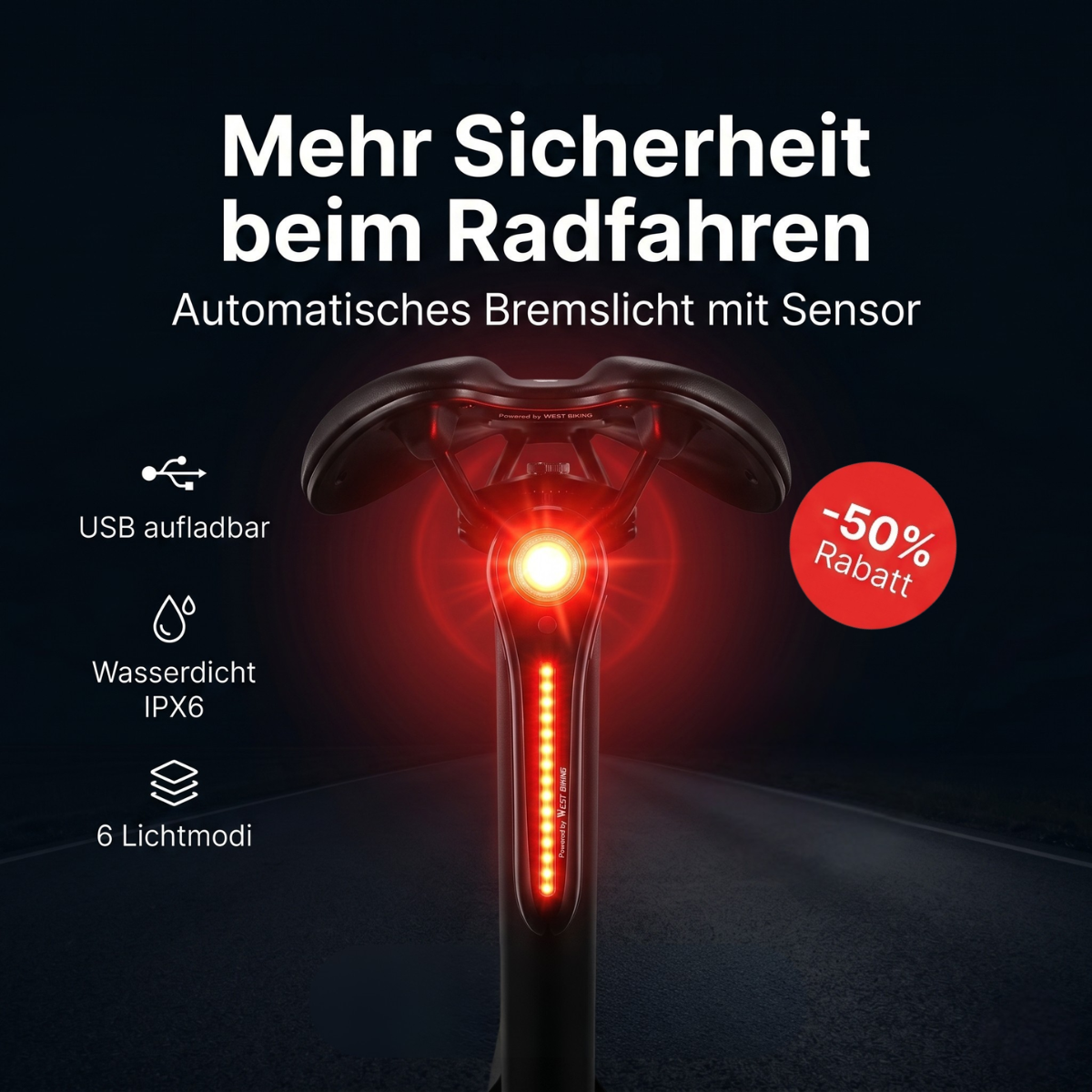SmartBrake Pro Rücklicht™ – Veltrix