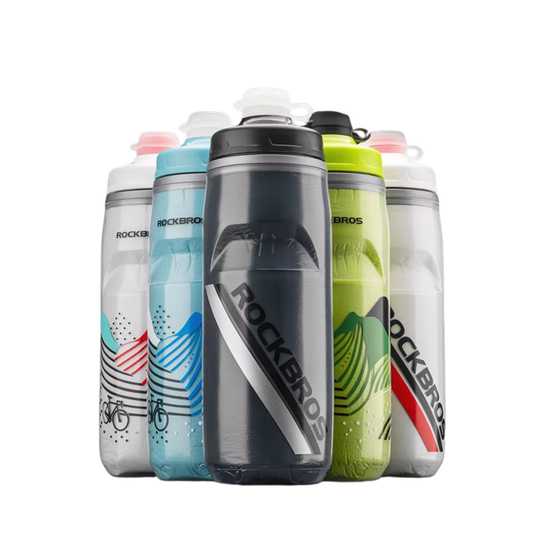 ROCKBROS Fahrrad Trinkflasche mit Drucksystem für schnelle Flüssigkeitsaufnahme beim Radfahren