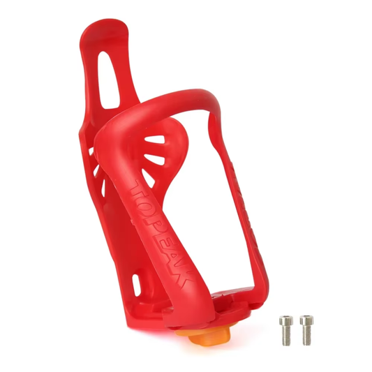 HydroGrip Fahrrad Flaschenhalter in rot mit leichtem Design