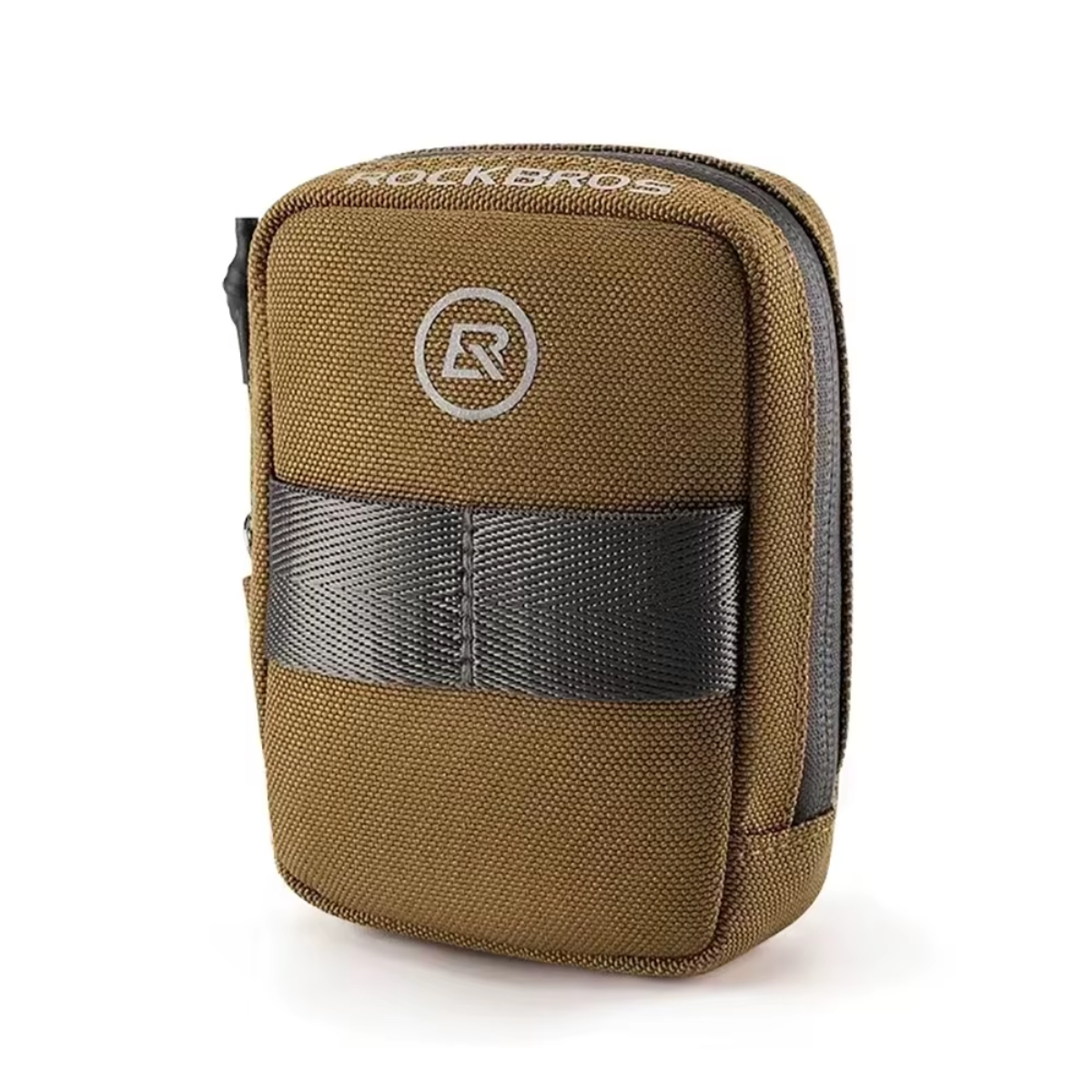 ROCKBROS Fahrrad Satteltasche Mini in Braun mit schwarzem Akzent