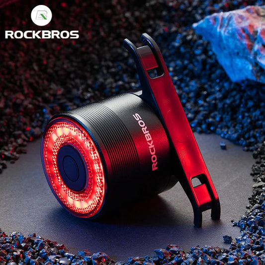 ROCKBROS LED Fahrrad Rücklicht mit intelligentem Bremssensor für mehr Sicherheit im Straßenverkehr
