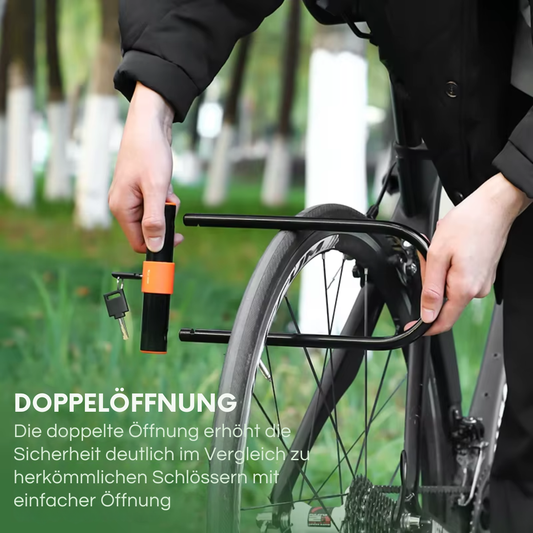 WEST BIKING Fahrrad U-Schloss zur Sicherung eines Fahrrads an einem festen Gegenstand