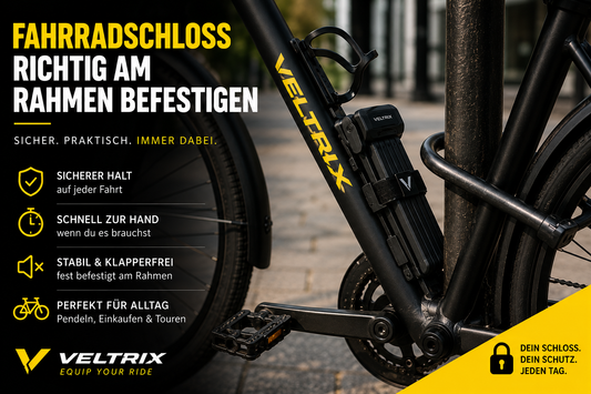 Fahrradschloss richtig am Rahmen befestigen