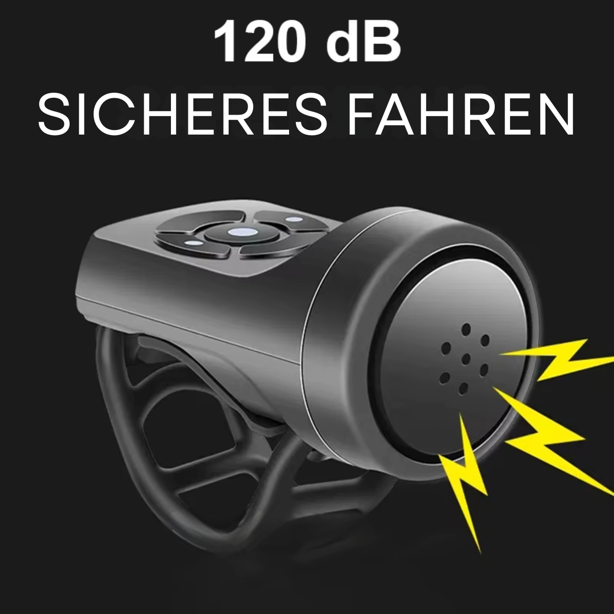 120DB Fahrrad Alarmklingel mit Anti-Diebstahl-Funktion und wasserdichtem Design