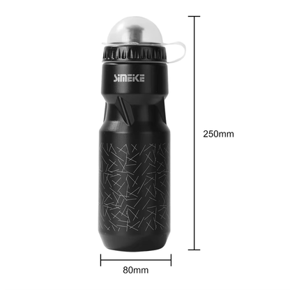 BIKEKE Trinkflasche mit Maßangaben zur Größe