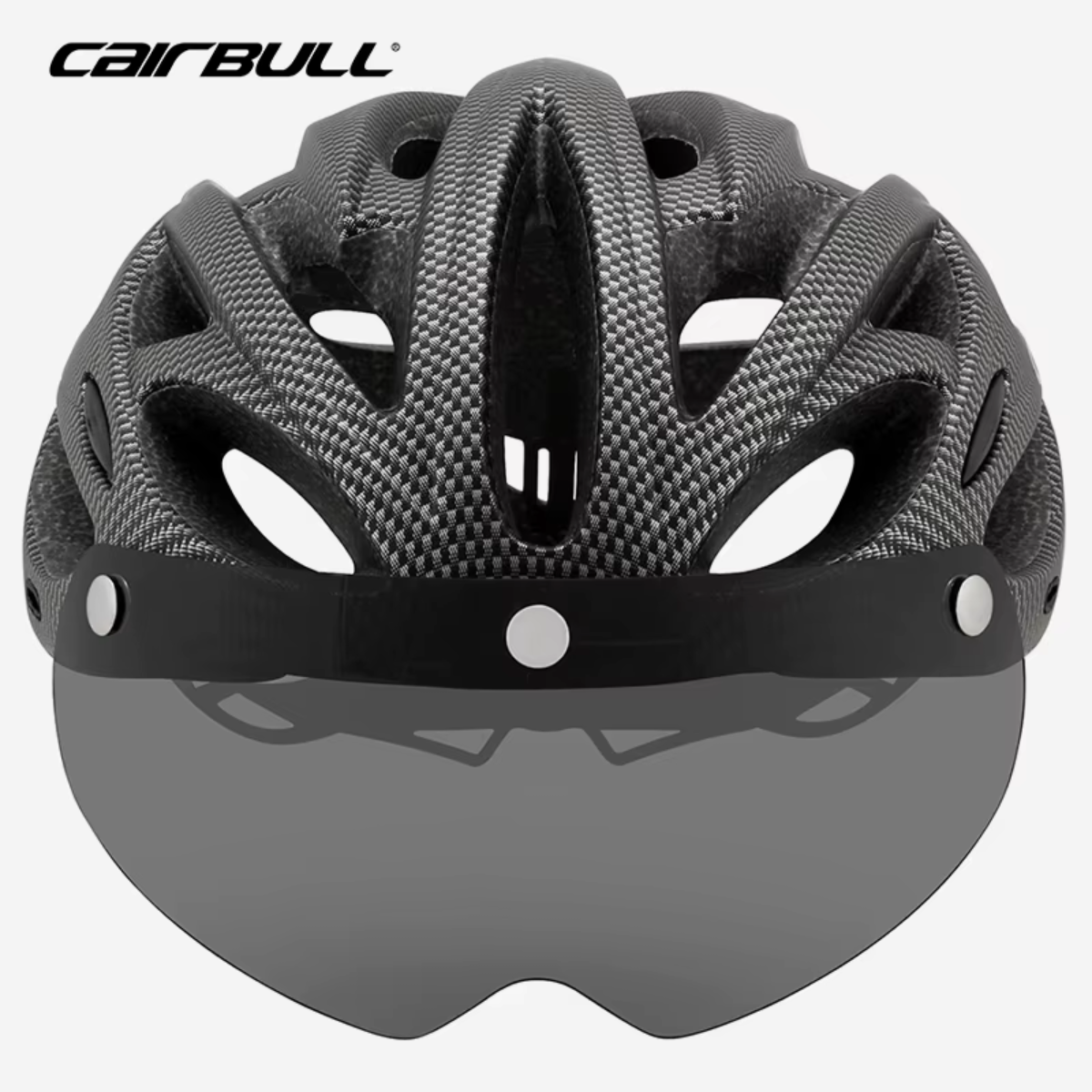 CAIRBULL Fahrradhelm in Schwarz mit abnehmbarem Visier