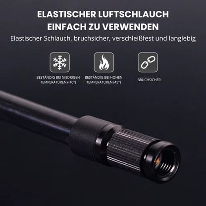 Elektrische Fahrrad Luftpumpe mit elastischem und langlebigem Luftschlauch