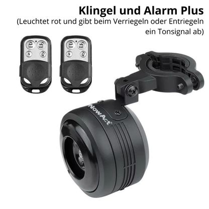 Elektrische Fahrradklingel mit Alarmfunktion, USB-Aufladung und über 100 dB Lautstärke