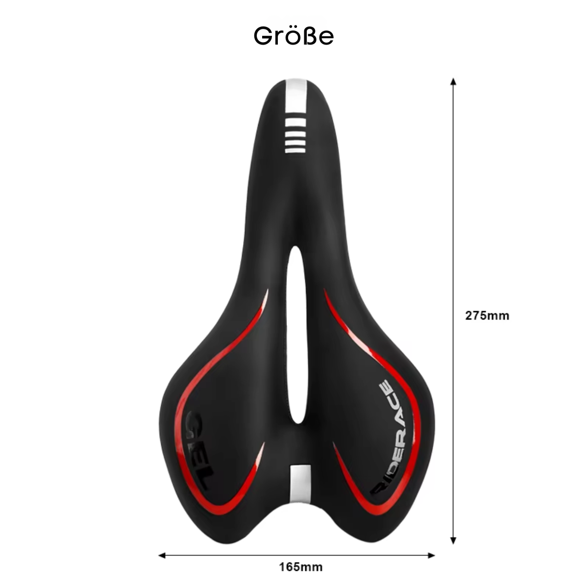 Ergonomischer Fahrradsattel mit Gelpolster für mehr Komfort auf langen Fahrten
