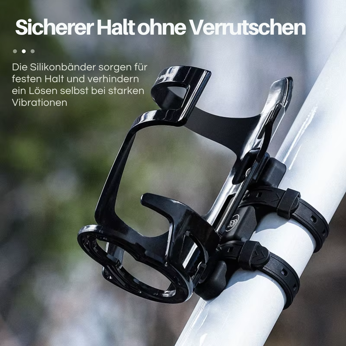 Fahrrad Flaschenhalter mit Montage ohne Bohren am Rahmen