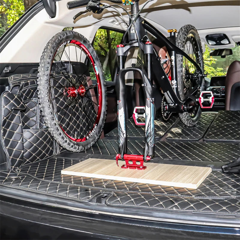 Fahrrad Gabelhalter für den sicheren Transport von Fahrrädern auf Fahrzeugen und Anhängern