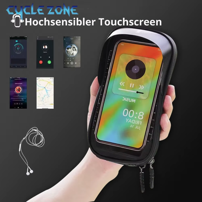 Fahrrad Oberrohrtasche mit Touchscreen-kompatibler Smartphone-Halterung