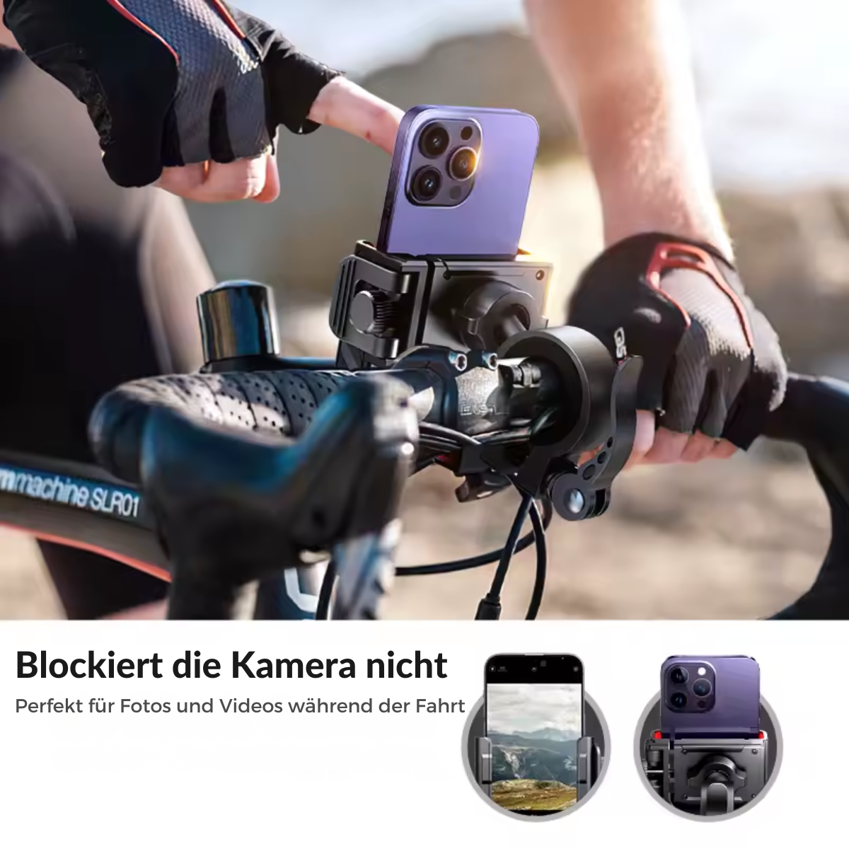 Fahrrad Handyhalterung für sichere Navigation während der Fahrt