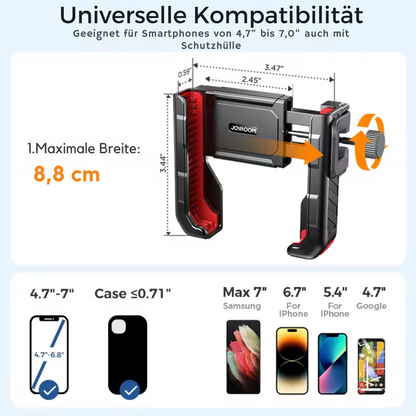 Universelle Fahrrad Handyhalterung für verschiedene Smartphone-Größen