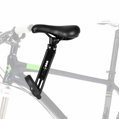 Fahrrad Kindersitz für Frontmontage in der Seitenansicht am Fahrrad