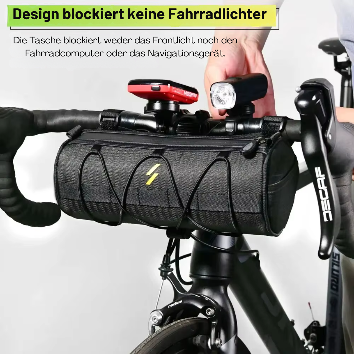 Wasserdichte Fahrrad Lenkertasche mit sicherer Befestigung am Lenker