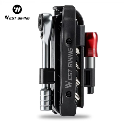 Fahrrad Multitool Ratschen Set 14in1 für schnelle Reparaturen und Wartung unterwegs