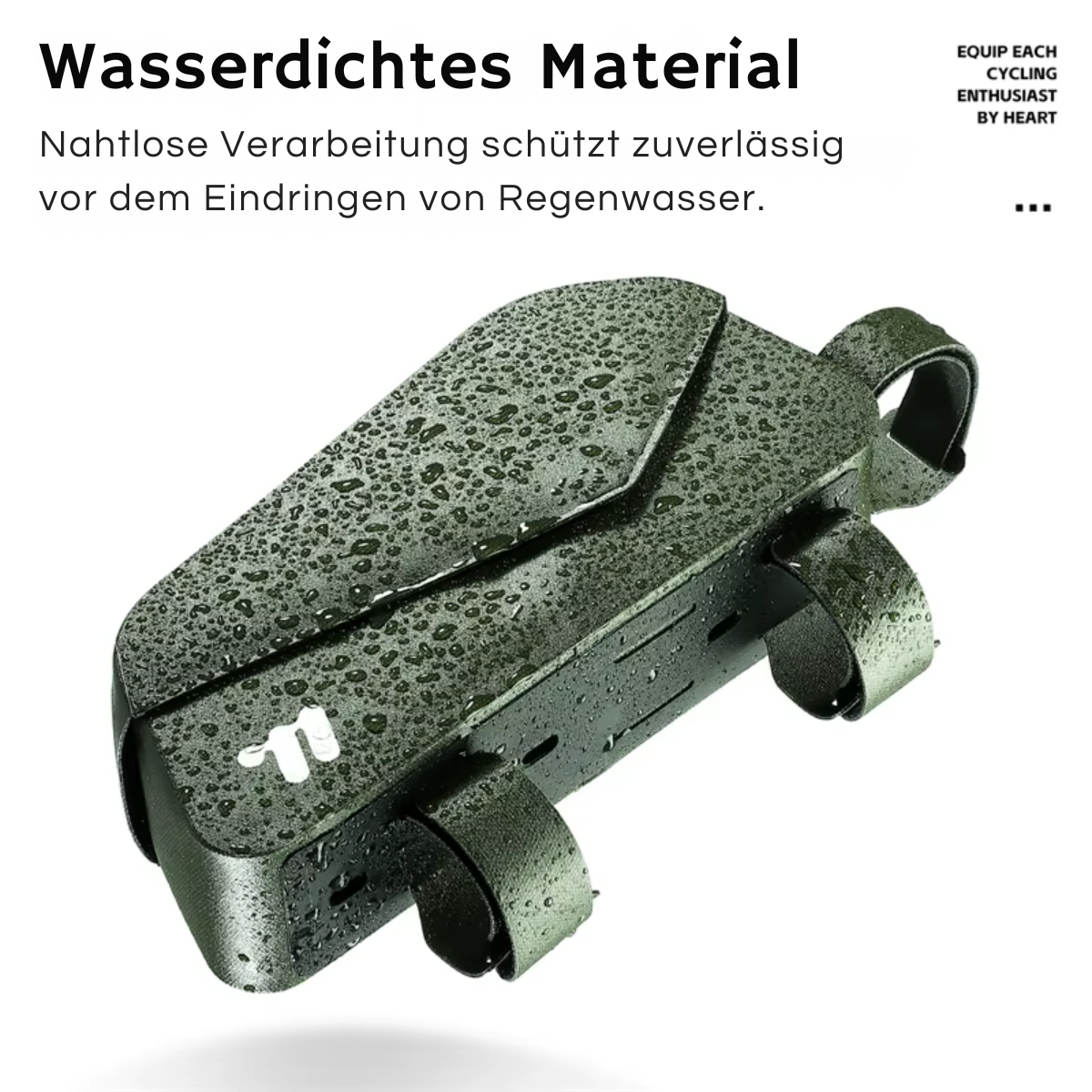 Wasserabweisende Fahrrad Oberrohrtasche zum Schutz von Smartphone und Zubehör