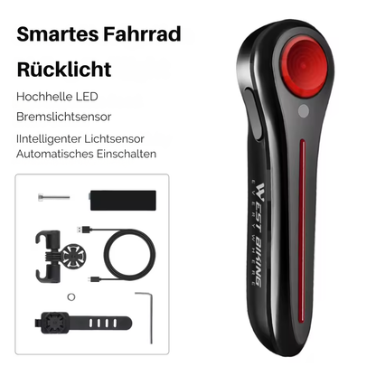 Fahrrad Rücklicht mit automatischer Bremslichtfunktion für mehr Sicherheit im Straßenverkehr