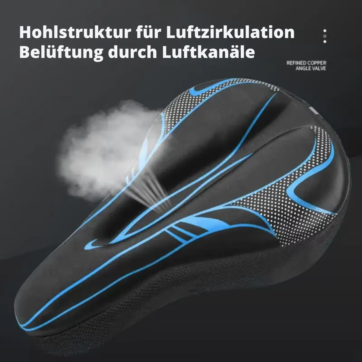 Atmungsaktiver Fahrrad Sattelbezug mit Gelpolster und Luftzirkulation