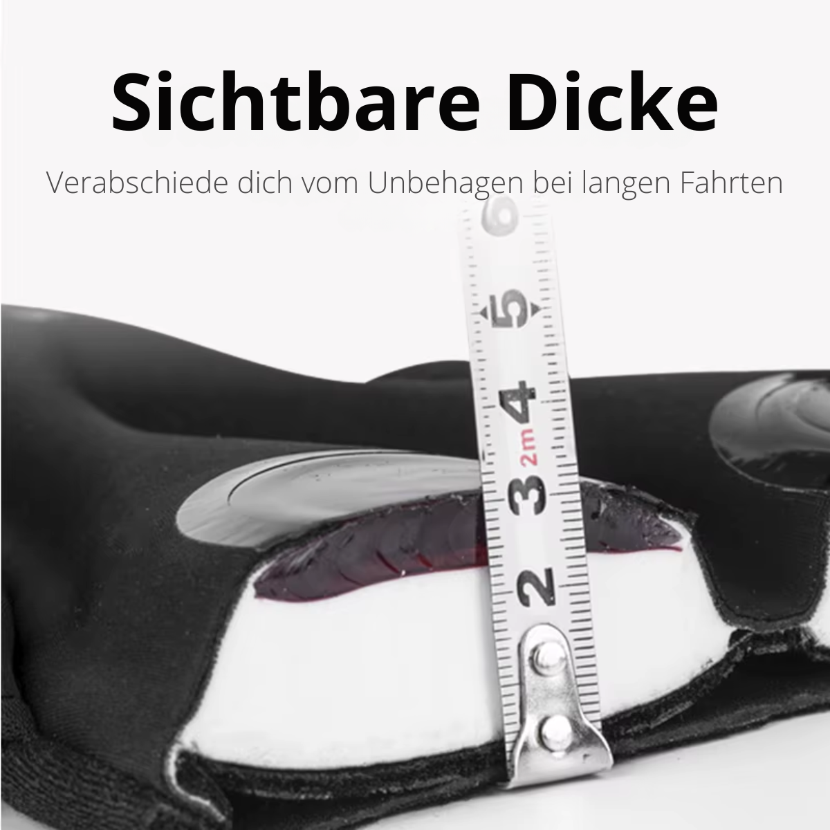 Fahrrad Sattelbezug mit dicker Gelpolsterung zur Reduzierung von Druckstellen