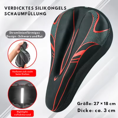 Fahrrad Sattelbezug mit Gelpolster und ergonomischem Design für hohen Sitzkomfort