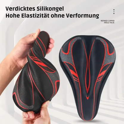 Vergleich eines Fahrrad Sattelbezugs mit Gelpolster für verbesserten Sitzkomfort