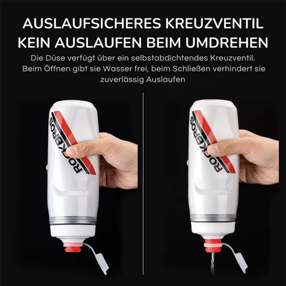 ROCKBROS Fahrrad Trinkflasche mit auslaufsicherem Verschluss und ergonomischem Design