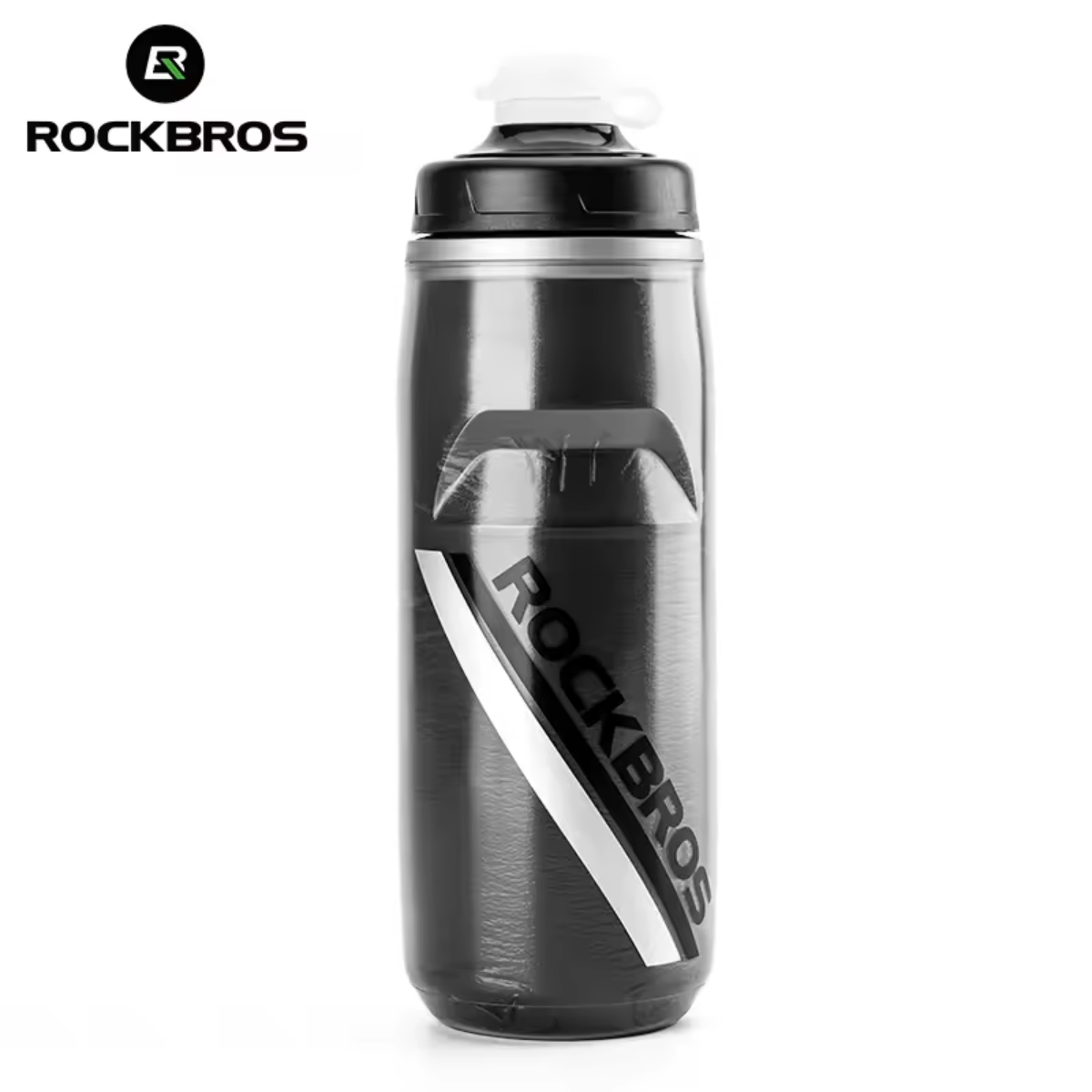 ROCKBROS Fahrrad Trinkflasche mit Druckverschluss für schnelle Flüssigkeitsaufnahme während der Fahrt