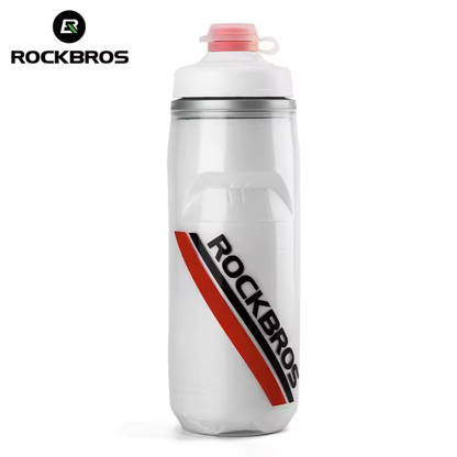 ROCKBROS Fahrrad Trinkflasche mit Druckverschluss für schnelle Flüssigkeitsaufnahme während der Fahrt