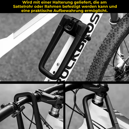 ROCKBROS Fahrrad U-Schloss zur Sicherung eines Fahrrads an einem Fahrradständer