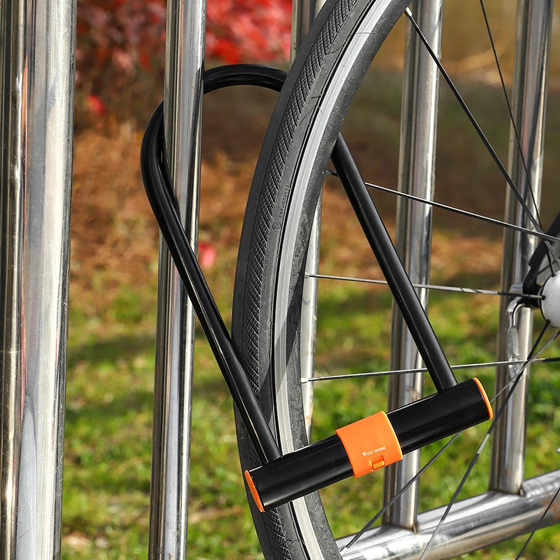 WEST BIKING Fahrrad U-Schloss zur Sicherung eines Fahrrads im Außenbereich