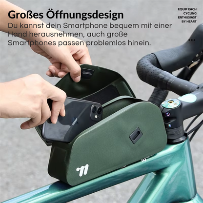 Fahrrad Oberrohrtasche mit Magnetverschluss für schnellen Zugriff während der Fahrt