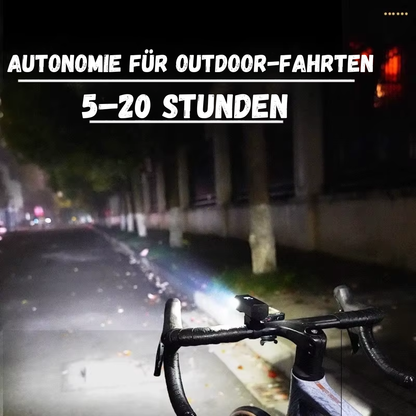 Veltrix Fahrradlampe mit 5 bis 20 Stunden Autonomie für Outdoor-Fahrten bei Nacht