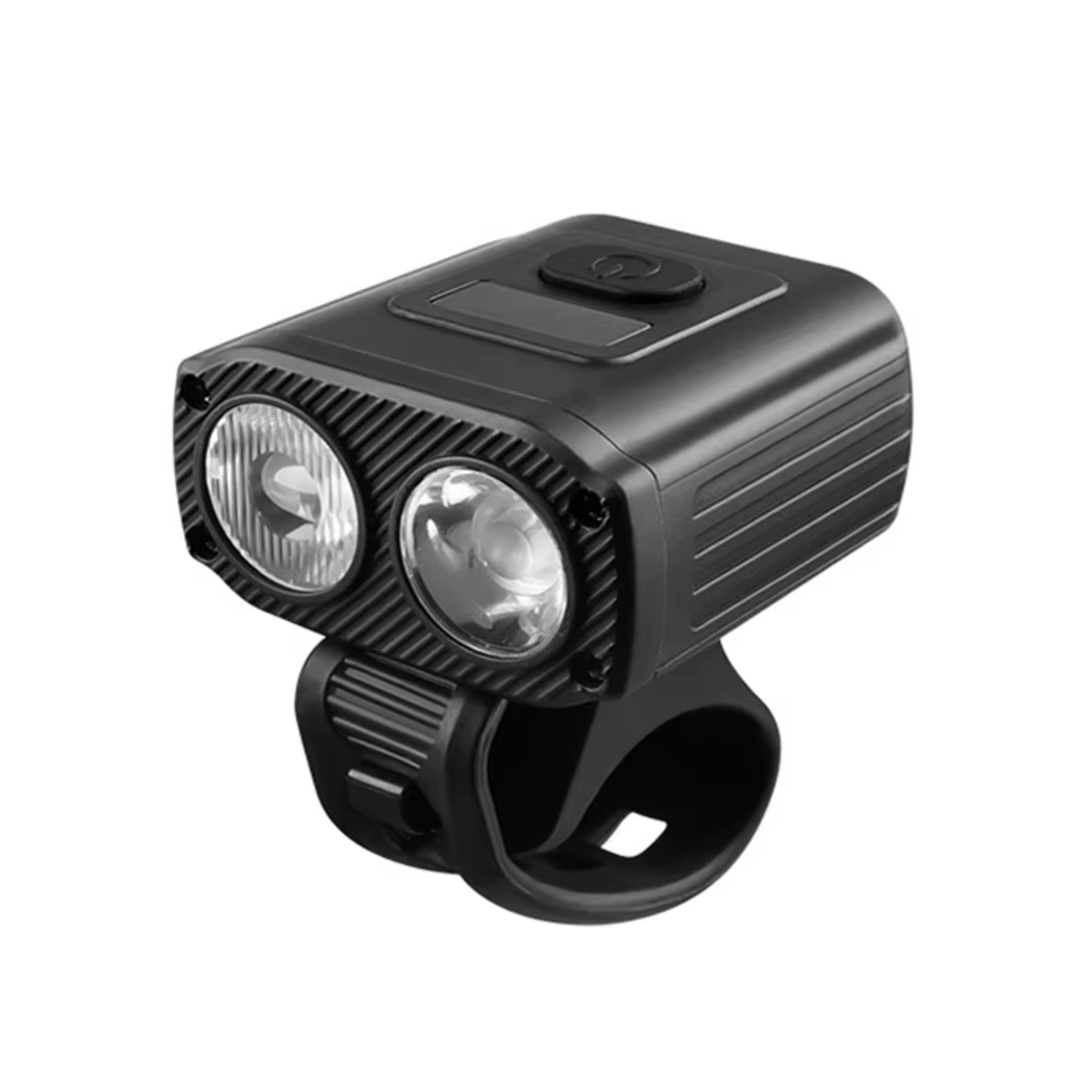 Veltrix Fahrradlampe mit Doppel-LED-System in der Frontansicht