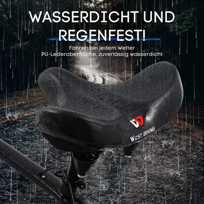 Extra breiter Fahrradsattel mit wasserdichtem und regenfestem Material
