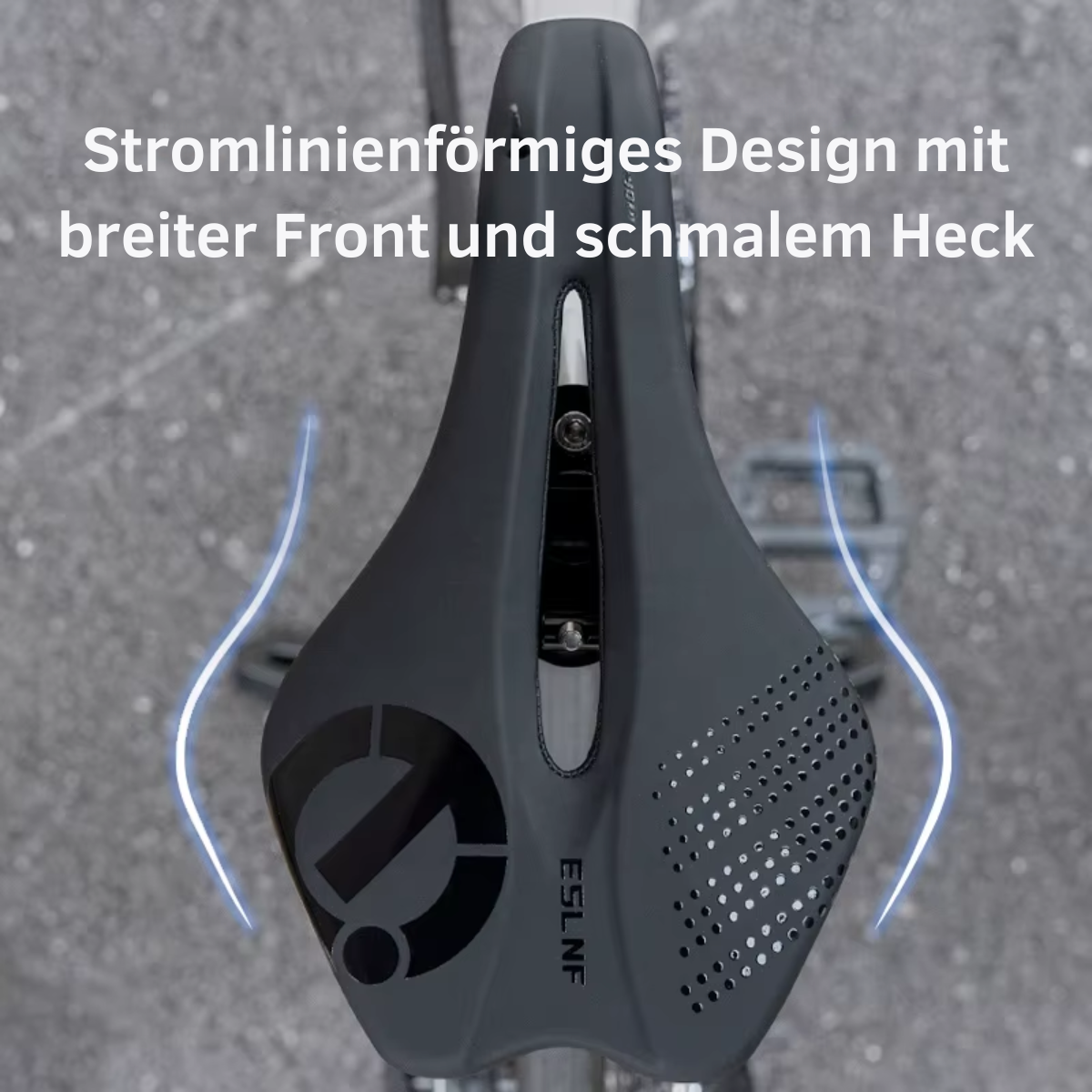 Stoßdämpfender Fahrradsattel mit ergonomischem Design für komfortables Radfahren