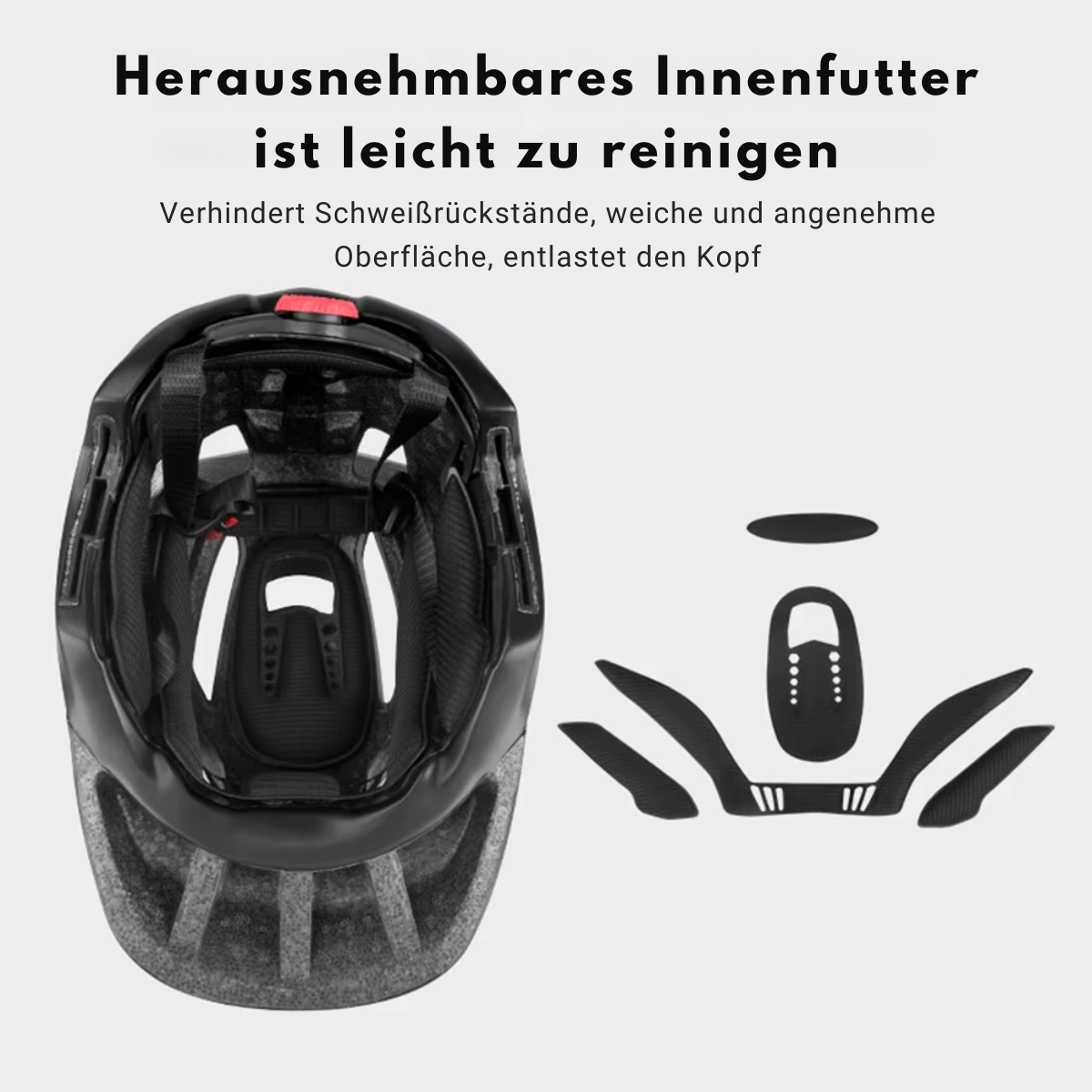 Fullface Kinderhelm mit herausnehmbarem und waschbarem Innenfutter