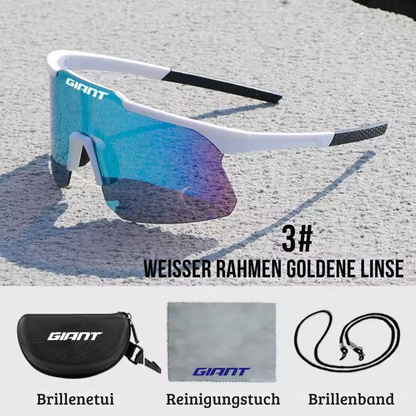  GIANT Fahrradbrille mit drei austauschbaren Gläsern im Set
