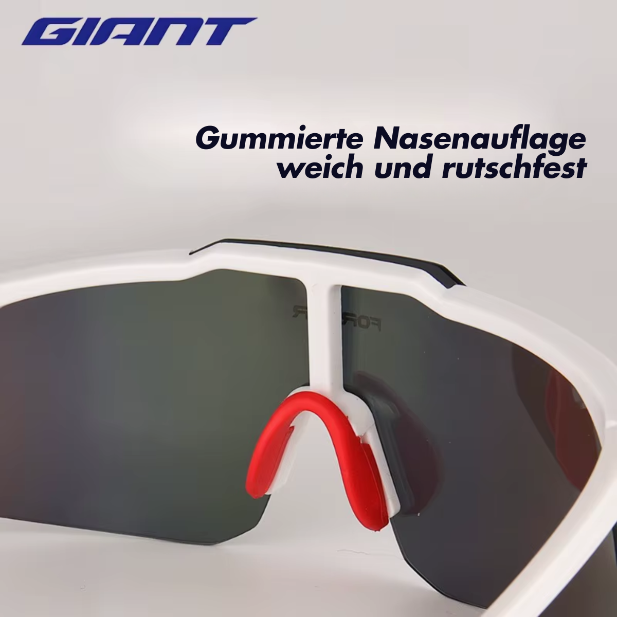 GIANT Fahrradbrille mit flexiblem und verstellbarem Nasenbügel