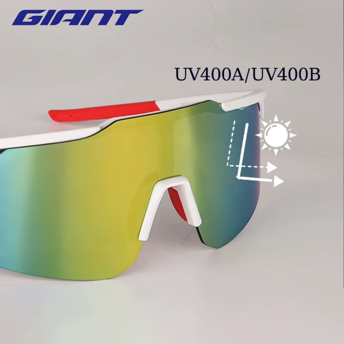 GIANT Fahrradbrille mit verspiegeltem Panoramaglas