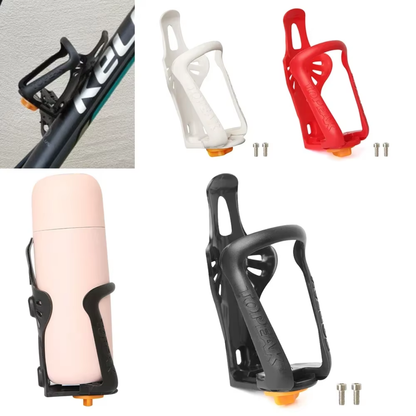 HydroGrip Fahrrad Flaschenhalter in schwarz und weiß im Vergleich