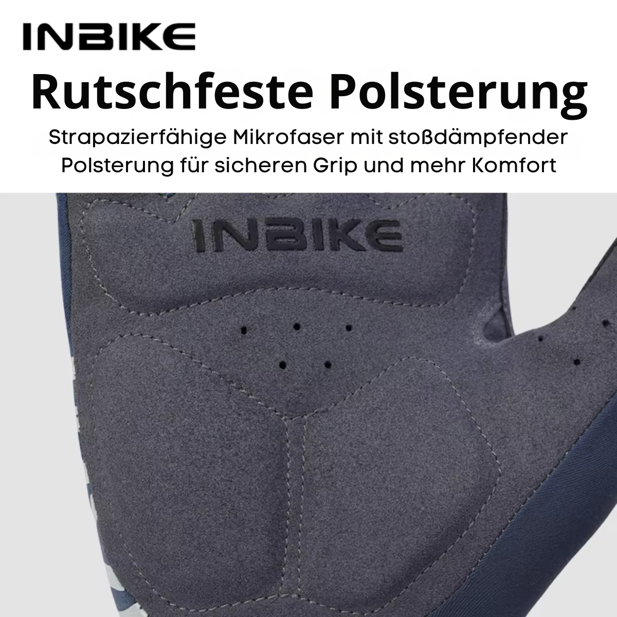 INBIKE Fahrradhandschuhe Winter mit rutschfester Polsterung im Detail