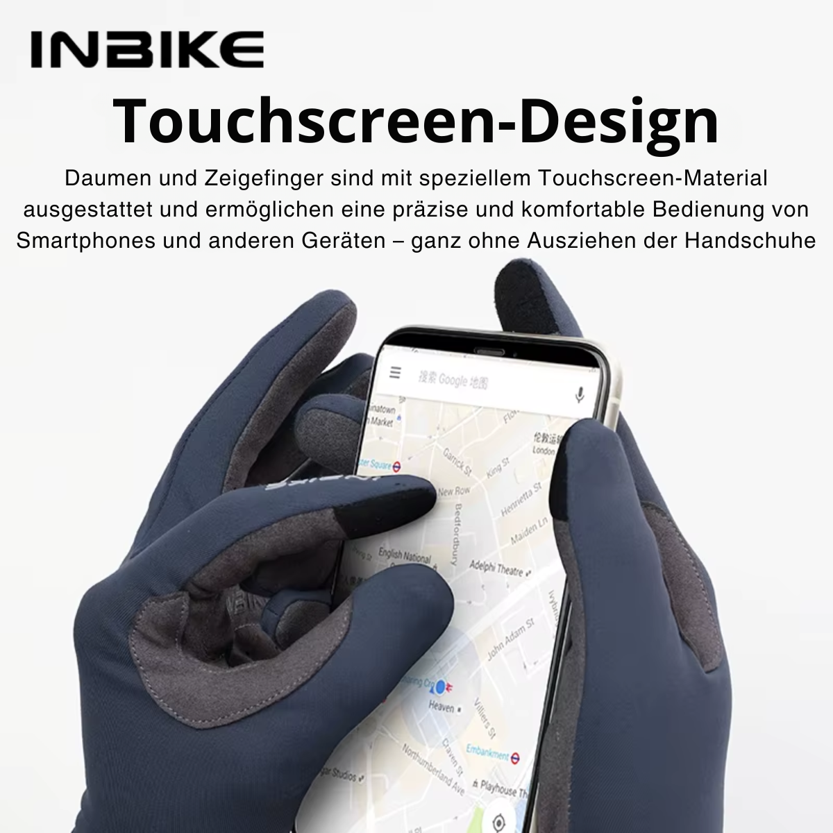  INBIKE Fahrradhandschuhe Winter mit touchscreen-kompatiblem Design