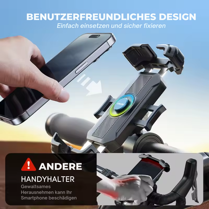 JOYROOM SpinMount 360 Fahrrad Handyhalterung mit werkzeugfreier Montage und sicherem Smartphone Halt