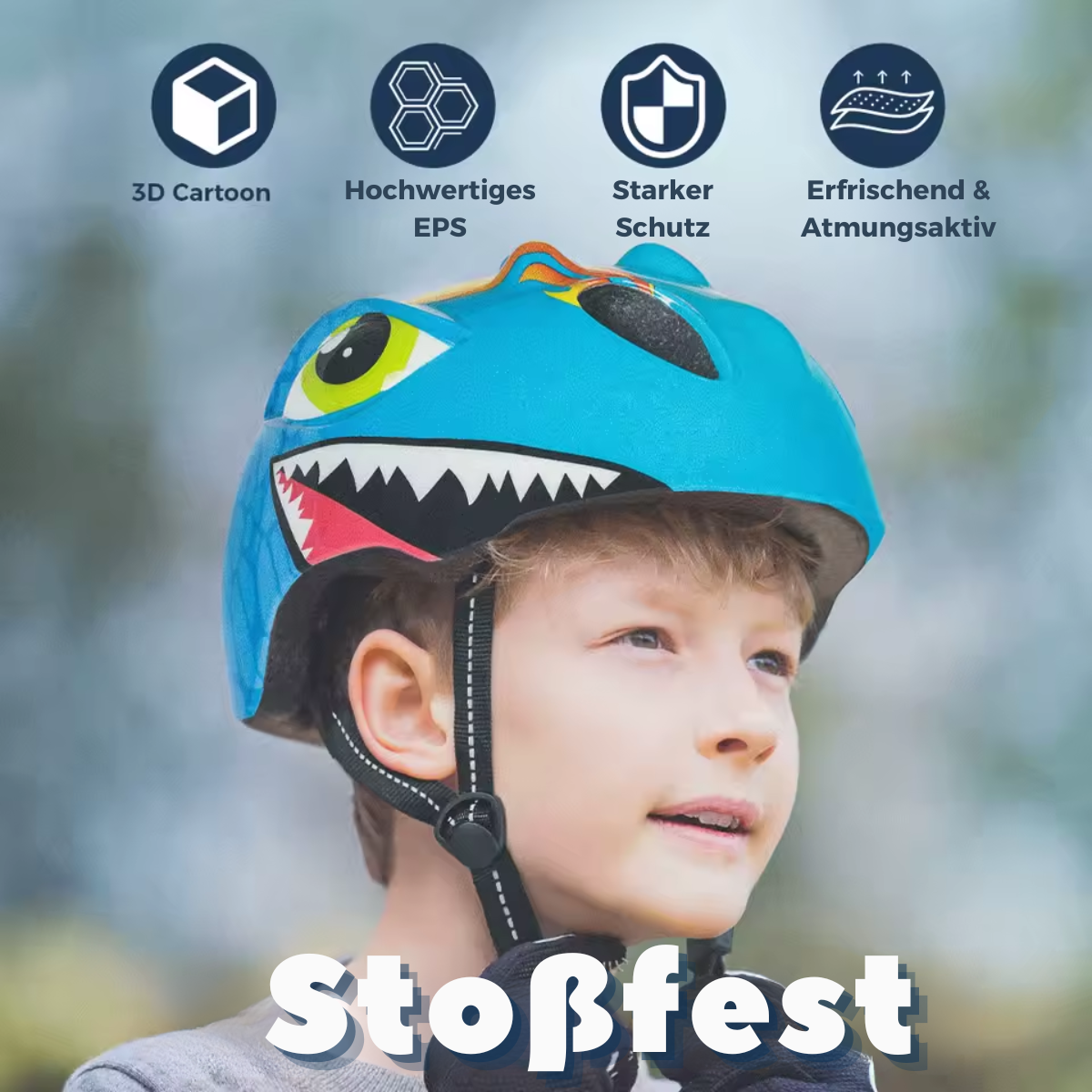 Kinderhelm mit sicherer Passform für Fahrrad und Freizeitaktivitäten