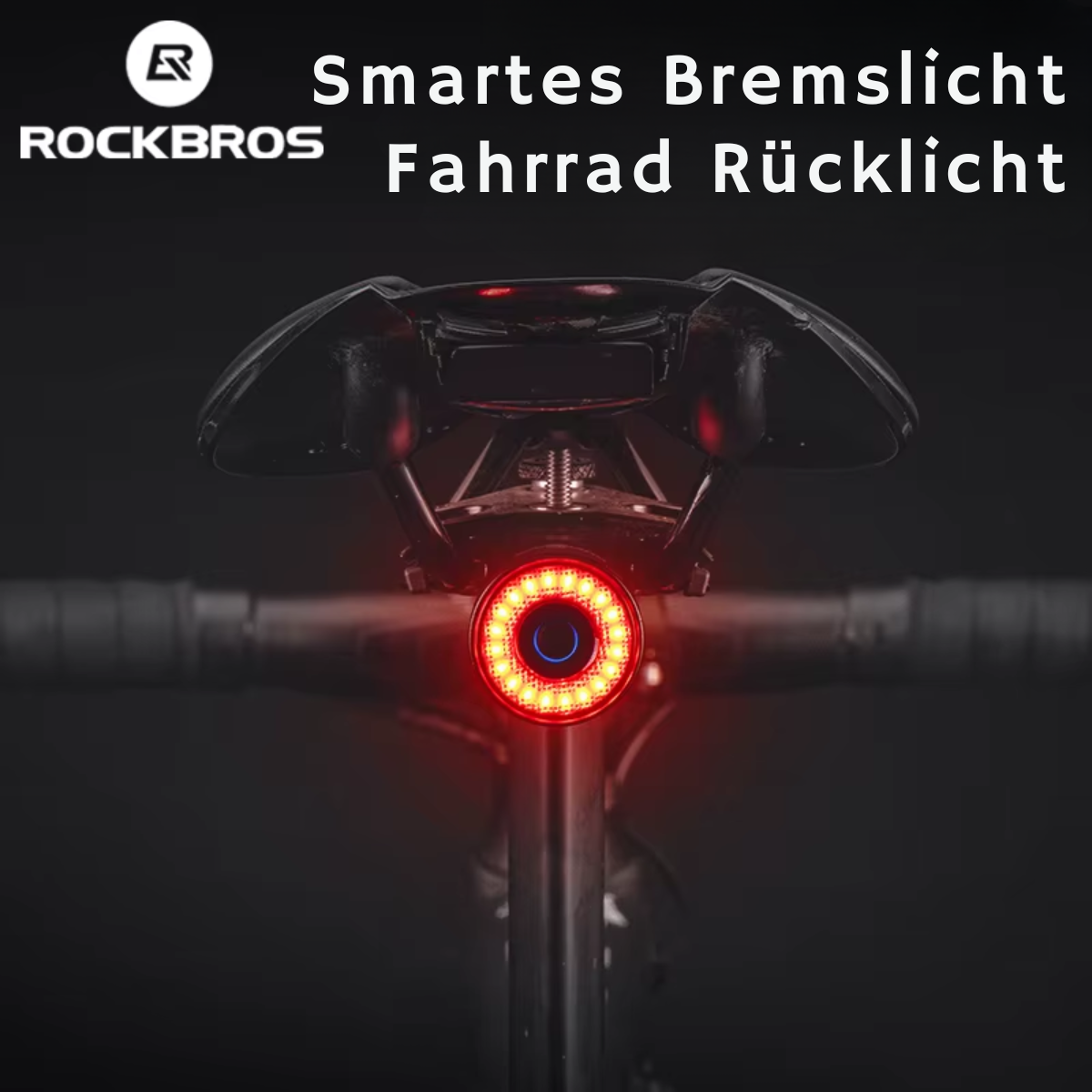 LED Fahrrad Rücklicht mit automatischer Bremslichtfunktion für bessere Sichtbarkeit bei Tag und Nacht