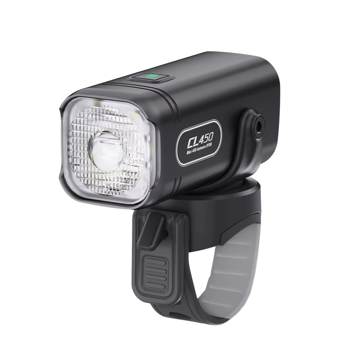 Veltrix Mini Fahrradlampe 450 Lumen in der Frontansicht