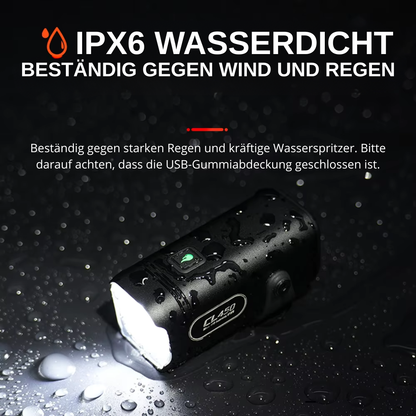 Veltrix Mini Fahrradlampe IPX6 wasserdicht, beständig gegen Wind und Regen